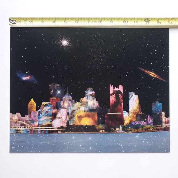 Astrophotography Print Stardust City Bill Snyder Pittsburgh PA Skyline Composite - Picture 7 of 7